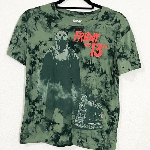 Hot Topic Tops - Friday The 13th Jason Voorhees Green Tie Dye Shirt NWOT Size Small